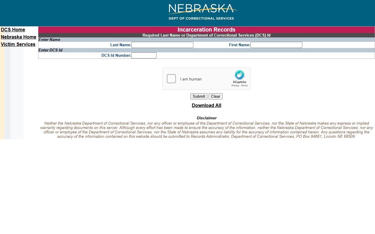 NDCS locator for Phelps County state inmate search